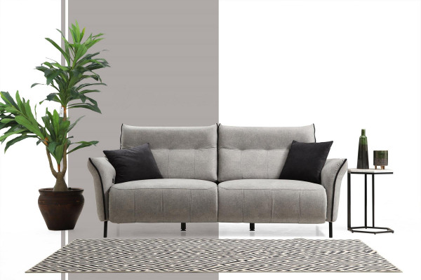 Sofagarnitur Set 2 Stéck Sofa Couch Polstersëtz Modern Designer Luxus Miwwelen