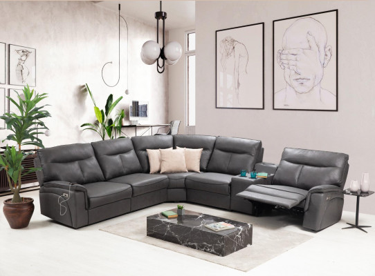 Design Ecksofa L-Form Sofa Couch Luxus Polster Miwwel Modern Eckgarnitur Nei