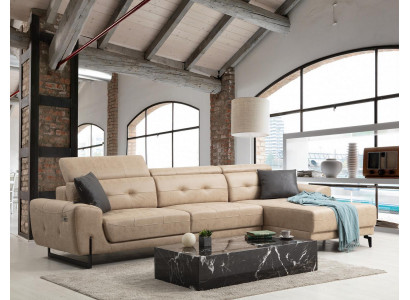 Luxus Wunnzëmmer Sofa Couch L-Form Designer Miwwelen Modern Sëtzmöbel Polstermöbel
