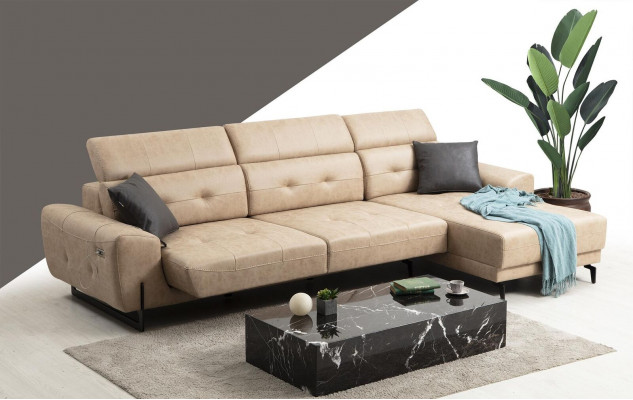 Luxus Wunnzëmmer Sofa Couch L-Form Designer Miwwelen Modern Sëtzmöbel Polstermöbel