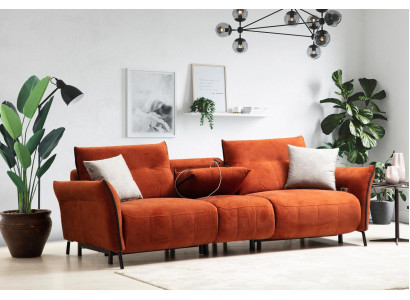 Viersëtzer Canapé Sofa Luxus Wunnzëmmer Designer Modern Miwwelen Neit