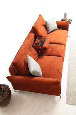 Viersëtzer Canapé Sofa Luxus Wunnzëmmer Designer Modern Miwwelen Neit