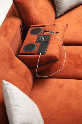 Viersëtzer Canapé Sofa Luxus Wunnzëmmer Designer Modern Miwwelen Neit