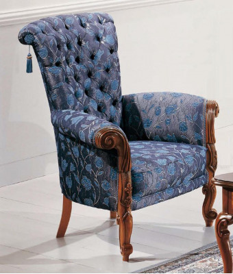 Italien Fautel Sofa Polsterung Design Textil Eenzelstull Polsterung Sëtz Sofas 1er