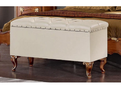 Hocker Design Holz Italienesch Miwwele Luxus Wunnzëmmer Fousshocker Stiler Elisa Nei