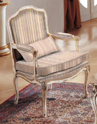 Fauteuil 1-Sëtzer Sofa Sitzer Stoff Wunnzëmmer Textil Luxus Thorn Miwwelen Stiler Elisa