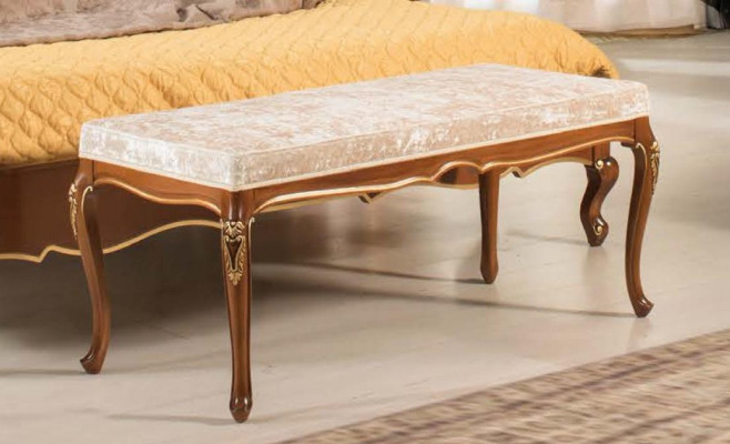 Ottoman gepolstert Bank Fousshocker Sëtz Pouffe Wunnzëmmer Designer Nei