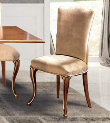 Still Holz Italienesch Miwwelen Iesszëmmer Still Luxus Design Lehnstull Echt Holz
