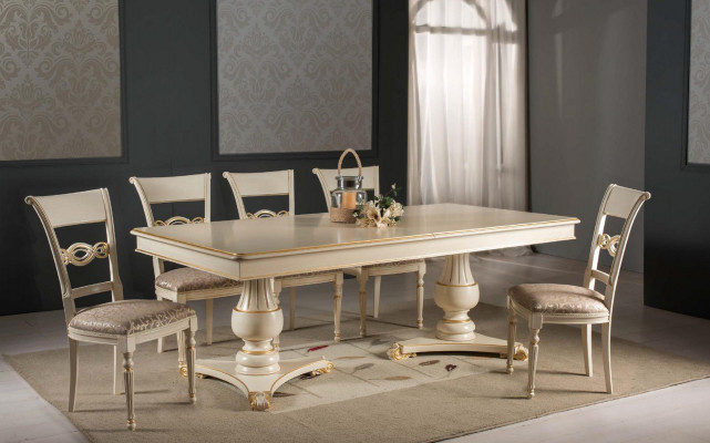 Klassesch Stull Designer Holzstull Iesszëmmerstull Luxus Holz Neimielercher