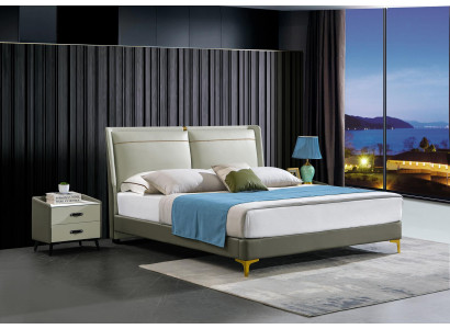 Schlofzëmmer 3 Deeler Set Bett 2x Nuetsdësch Konsole Better Duebel Hotel