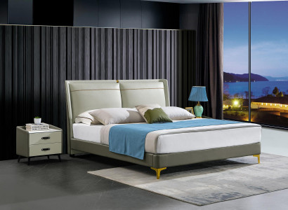 Schlofzëmmer 3 Deeler Set Bett 2x Nuetsdësch Konsole Better Duebel Hotel