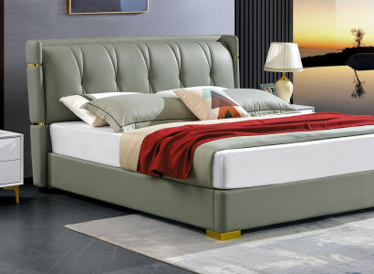 Design Bett 2x Nuetsdësch 3 teileg Schlofzëmmer Set Luxus komplett Garnitur Nei