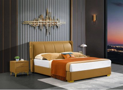 Schlofzëmmer Set Bett Nuetsdësch Design Modern Better Grupp Lieder