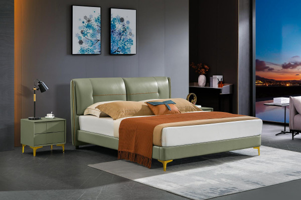Schlofkummer Bett 3 Nuetsdëscher tlg. Set Design Luxus Better Holz Duebelbett