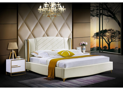 Designer Polster Duebelbett Better Bett Schlofzëmmer Eebett Textil Lieder Nei