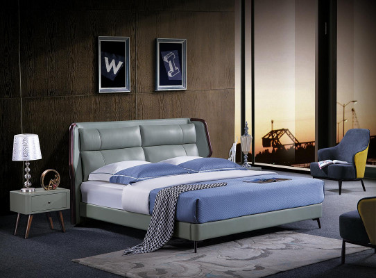 Bett Këssen Design Luxus Duebel Hotel Better Schlof Zëmmer Holz Nei 180x200cm