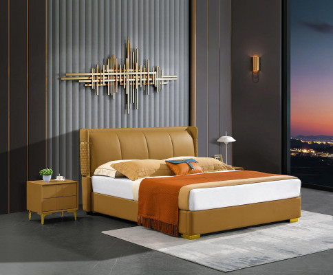 Schlofzëmmer Bett Polsterbett Duebelbett Better Grouss Design Luxus Duebel