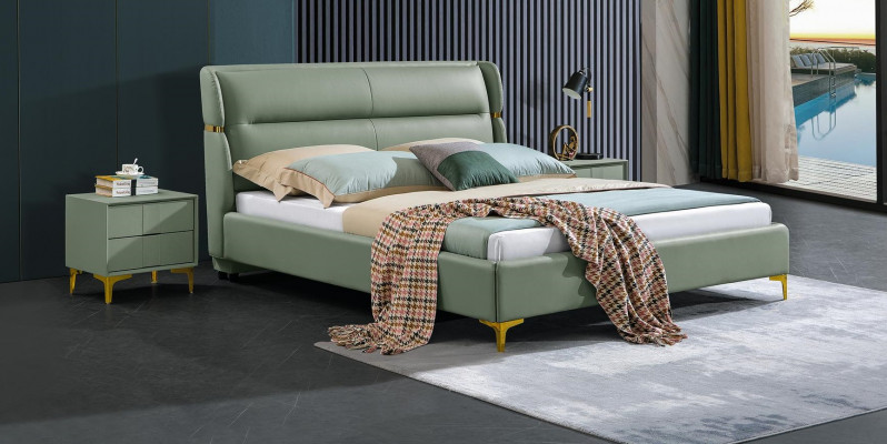 Bett Këssen Design Luxus Duebel Hotel Better Schlofzëmmer Luxus Gréng