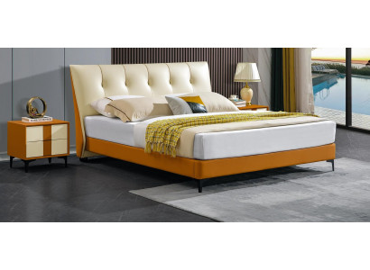 Designer Bett Orange Lieder Hotel Kënscht-Lieder Better Duebel Schlofzëmmer