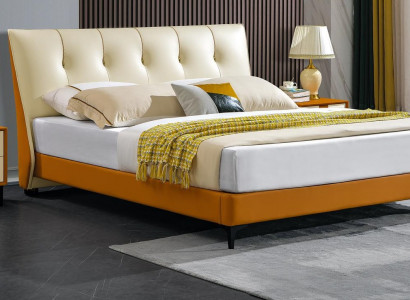 Designer Bett Orange Lieder Hotel Kënscht-Lieder Better Duebel Schlofzëmmer