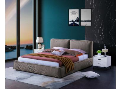 Design-Schlofkummerbett Luxus Holzbetter Duebelbett Ehe Polster Miwwelen 180x200cm