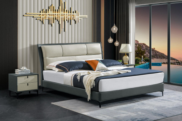 Designer Bett, Bettgestell, Hotel, Metall, Better, Duebel, Schlofzëmmer, Holz