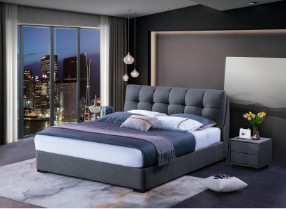 Bett Design Luxus Duebel Hotel Better Ehe Schlofzëmmer Blo Stil Wäiss