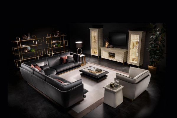 Design Miwwel Canapé Sofagarnitur Couchen Sofa Garnituren 4-Teileg. Set arredoclassic