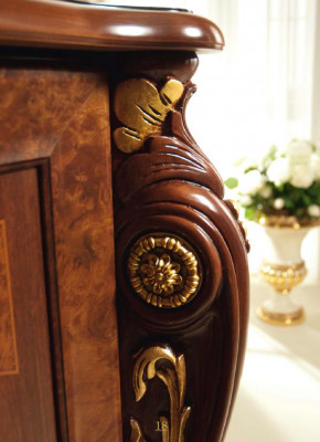 arredoclassic™ Luxus Klass Möbel Iesszëmmer Vitrin Dësch Kommod 8tlg.