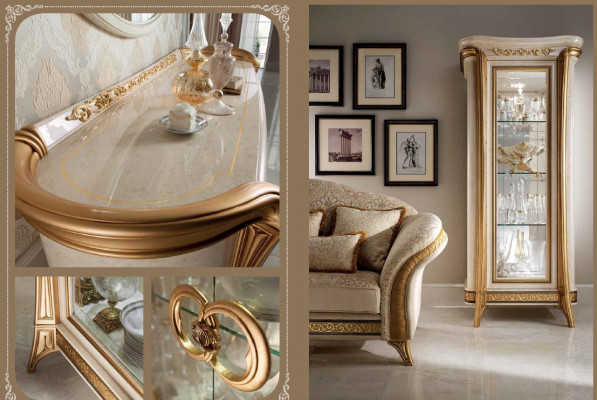 arredoclassic™ Luxusklass Mëbelen Iesszëmmer Vitrin Dësch Kommode