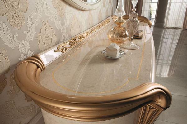 Iesszëmmer Set Garnitur Vitrine Dësch 6x Stull Kommode Spigel Barock Nei 10tlg.