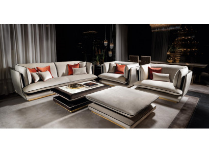 Sofagarnitur 3-1-1 Sëtz Sofa Couch Polster Garnitur Couchen Sofas arredoclassic