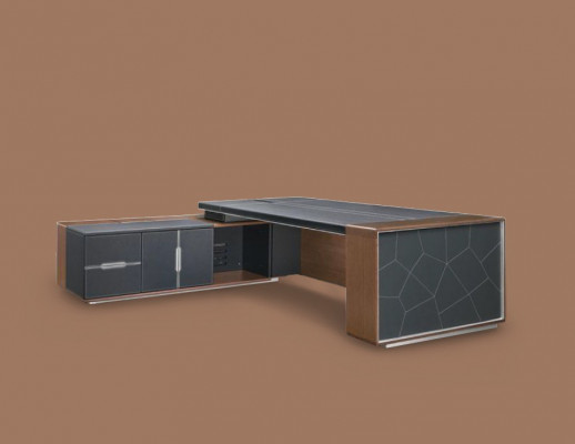 Eckschreibtisch Büro Chef Zëmmer Miwwelen Design Schreifdëscher Dekor Praxis