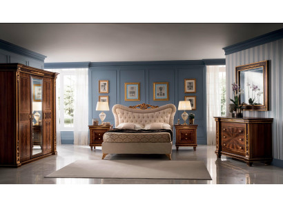 arredoclassic™ Schlofgemaach Set Modigliani Barock Rokoko Bett Komoud 4tlg.