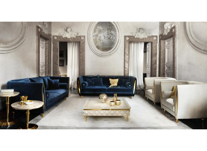 Sofagarnitur Canapé Canapé 3 + 3 Wunnzëmmer Designer Barock Miwwelen Klassesch
