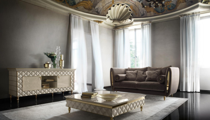 Sofagarnitur Canapé Canapé 3 + 3 Wunnzëmmer Designer Barock Miwwelen Klassesch