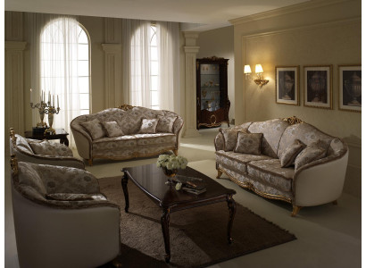 Soffagarnitur 3+2+1 Sëtzer Arredoclassic Wunnlandschaft Sofas Couchen Polster Nei