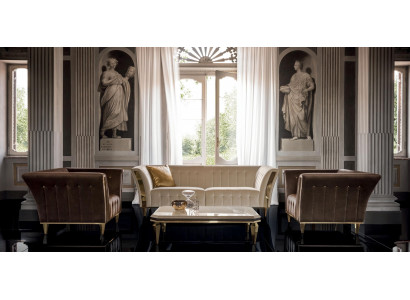 Design Sofagarnitur 3+1+1 Sëtzer Couch Polster Sofa Garnitur Set Arredoclassic