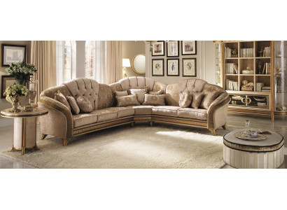 Ecksofa L-Form Sofa Wunnlandschaft Garnitur Polster Stoff Canapé Design Miwwelen