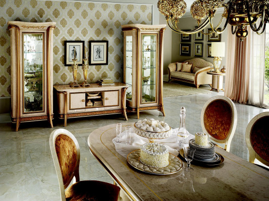 Wunnwand Vitrinn Kommod Schrack Sideboard Barock Rokoko Jugendstil