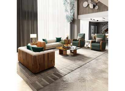 Luxusmiwwel Sofaensemble Couch Sofa Polstersëtz Designer Miwwel 4 Stéck Lieder