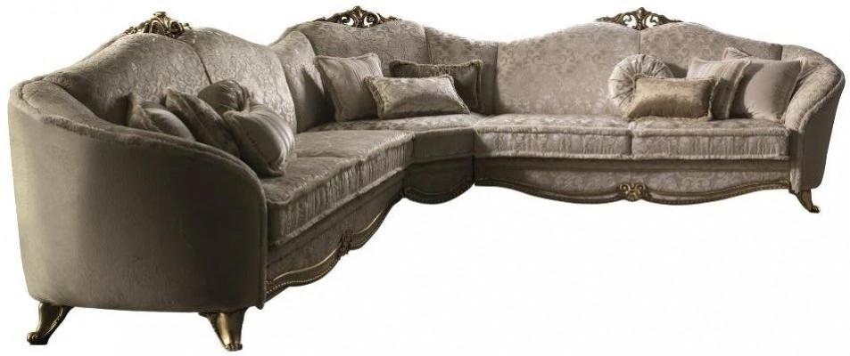 Ecksofa Wunnlandschaft Sofa Canapé L-Form Polster Canapéen Textil arredoclassic