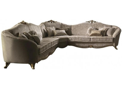 Ecksofa Wunnlandschaft Sofa Canapé L-Form Polster Canapéen Textil arredoclassic