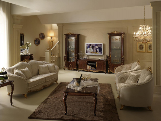 Sofagarnitur 3+1+1 Sëtzer Canapé Garnitur Sofas Canapé Design arredoclassic nei