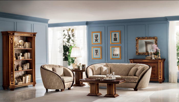 Luxus Sofagarnitur Klass 3+3 Italienesch Miwwelen Couch Sofa Nei arredoclassic™