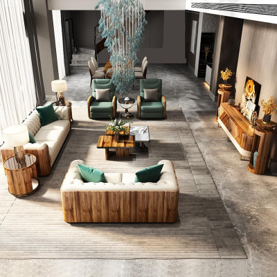 Canapé-Set 4+2+1 Sëtz Wunnlandschaft Sofa Couch Polster Set Canapéën