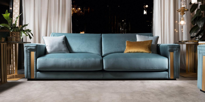 Sofasett 311 Sëtzer Wunnlandschaft Sofa Canapé Polster Garnitur Sofas Textil