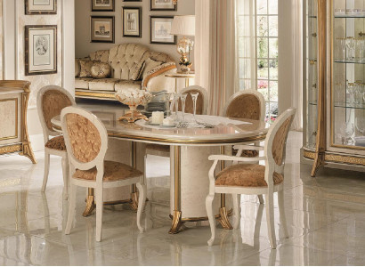 arredoclassic™ Iessdësch 8 Still Iesszëmmer Dësch Rokoko Barock