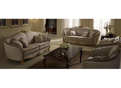Canapé Canapé-Ensemble 3+3 Setzt Design Gepolsterte Canapé Couch Ensemble arredoclassic