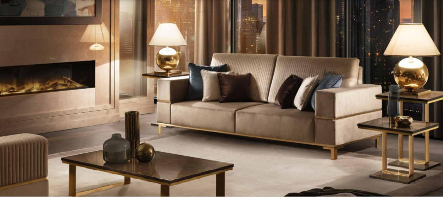 Canapé-Sfaar 311-Sëtz Sofa Sëtz Couch Polster Garnitur Modern Couchen Sofas